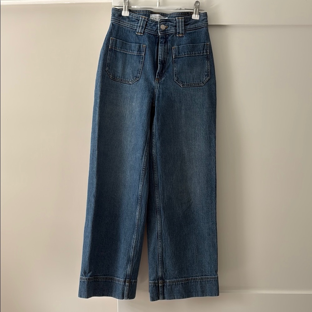 & Other Stories Blue Flare Wide-Leg Jeans